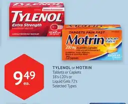 IDA Pharmacy TYLENOL or MOTRIN offer