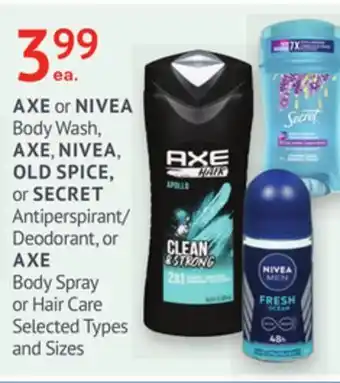 IDA Pharmacy AXE, NIVEA, OLD SPICE or SECRET offer