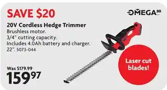 Home Hardware 20V Cordless Hedge Trimmer offer