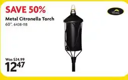 Home Hardware Metal Citronella Torch offer