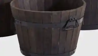 Home Hardware Wood Barrel Planter offer