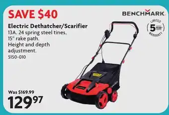 Home Hardware Electric Dethatcher/Scarifier offer