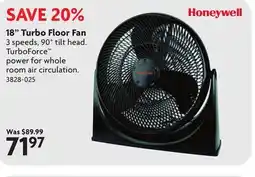 Home Hardware HONEYWELL 18 Turbo Floor Fan offer