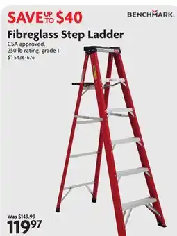 Home Hardware Fibreglass Step Ladder offer