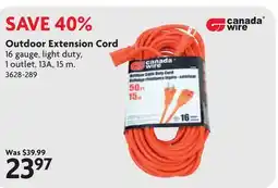 Home Hardware Outdoor Extension Cord offer