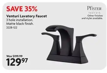 Home Hardware Venturi Lavatory Faucet offer