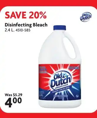 Home Hardware Disinfecting Bleach offer