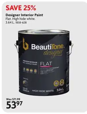 Home Hardware Designer Interior Paint offer