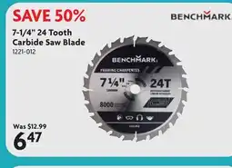 Home Hardware 7-1/4 24 Tooth Carbide Saw Blade offer