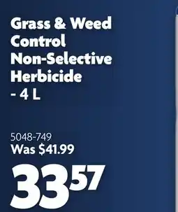 Home Hardware Grass & Weed Control Non-Selective Herbicide offer