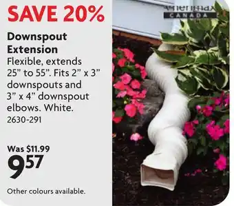 Home Hardware Downspout Extension offer