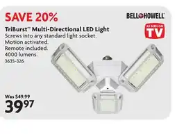 Home Hardware BELL & HOWELL TriBurst Multi-Directional LED Light offer