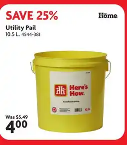 Home Hardware Utility Pail offer