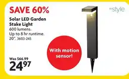 Home Hardware Solar LED Garden Stake Light offer