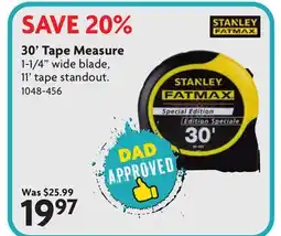 Home Hardware 30' Tape Measure offer