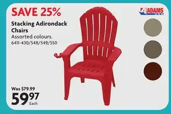 Home Hardware Stacking Adirondack Chairs offer