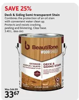 Home Hardware Deck & Siding Semi-transparent Stain offer