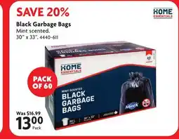Home Hardware Black Garbage Bags offer