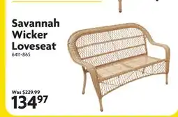 Home Hardware Savannah Wicker Loveseat offer