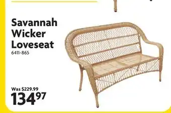 Home Hardware Savannah Wicker Loveseat offer