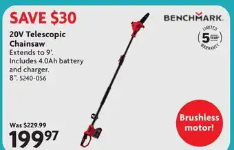Home Hardware 20V Telescopic Chainsaw offer