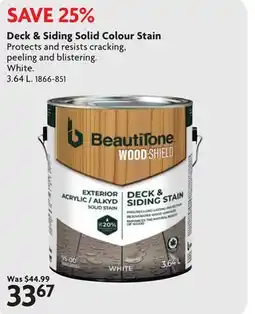 Home Hardware Deck & Siding Solid Colour Stain offer