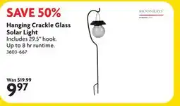 Home Hardware Hanging Crackle Glass Solar Light offer