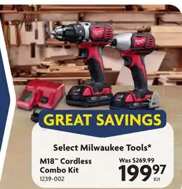 Home Hardware M18 Cordless Combo Kit offer