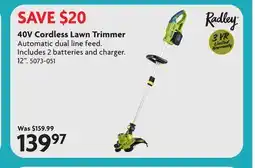 Home Hardware 40V Cordless Lawn Trimmer offer