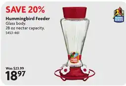 Home Hardware Hummingbird Feeder offer