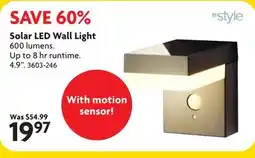 Home Hardware Solar LED Wall Light offer