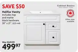 Home Hardware Halifax Vanity offer
