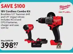Home Hardware 18V Cordless Combo Kit offer