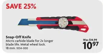 Home Hardware Snap-Off Knife offer