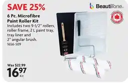 Home Hardware 6 Pc. Microfibre Paint Roller Kit offer
