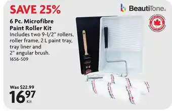 Home Hardware 6 Pc. Microfibre Paint Roller Kit offer