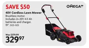 Home Hardware 40V Cordless Lawn Mower offer