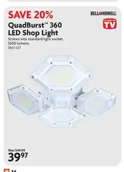 Home Hardware QuadBurst 360 LED Shop Light offer