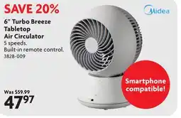 Home Hardware 6 Turbo Breeze Tabletop Air Circulator offer