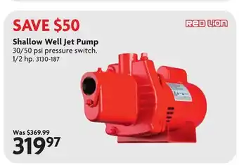 Home Hardware Shallow Well Jet Pump offer