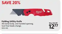 Home Hardware Folding Utility Knife offer