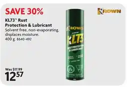 Home Hardware KL73 Rust Protection & Lubricant offer