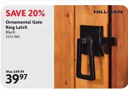 Home Hardware Ornamental Gate Ring Latch offer