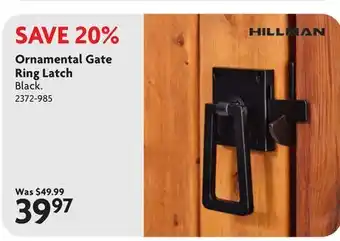 Home Hardware Ornamental Gate Ring Latch offer