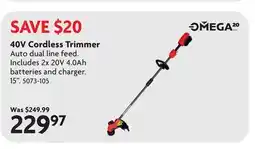 Home Hardware 40V Cordless Trimmer offer