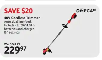 Home Hardware 40V Cordless Trimmer offer
