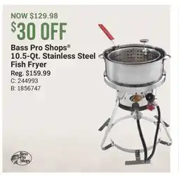 Cabela's Bass Pro Shops 10.5-Qt. Stainless Steel Fish Fryer offer