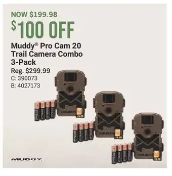 Cabela's Muddy Pro Cam 20 Trail Camera Combo 3-Pack offer