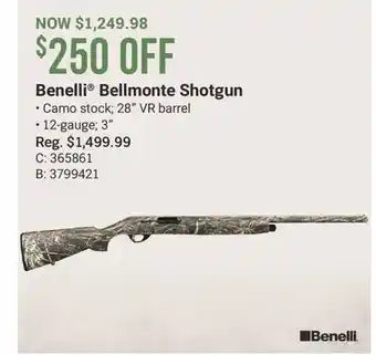 Cabela's Benelli Bellmonte Shotgun offer