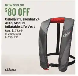 Cabela's Cabela's Essential 24 Auto/Manual Inflatable Life Vest offer